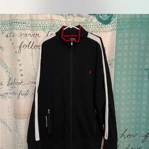 Polo Ralph Lauren Performance Black Track Jacket BIG & TALL MEN’S SIZE 2XLT